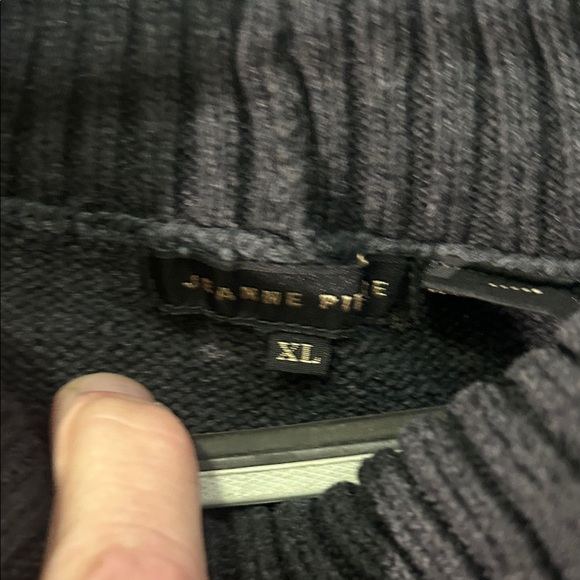 JEANNE PIERRE Charcoal Cowl Neck Sweater - Picture 2 of 3